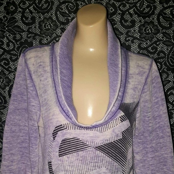 💜 FOX RIDERS RARE A+SOFT PURPLE VINTAGE PULLOVER - Picture 2 of 7